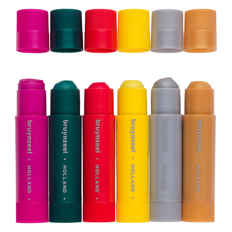 Afbeelding laden in galerijviewer, Bruynzeel plakkaatverf sticks set metallic | 6 kleuren
