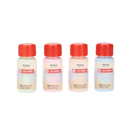 Afbeelding laden in galerijviewer, Talens art creation textielverf pastel 4x50ml
