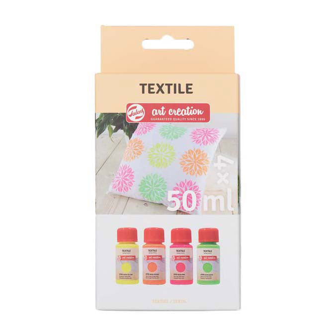 Afbeelding laden in galerijviewer, Talens art creation textielverf neon 4x50ml
