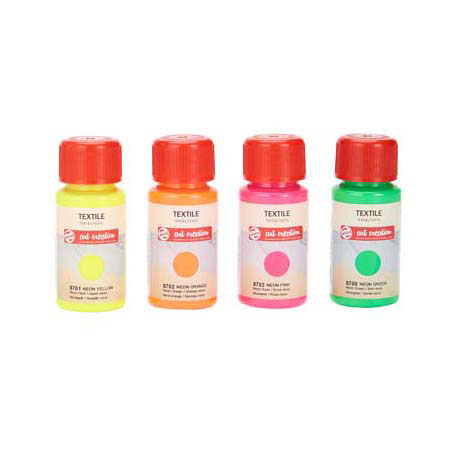 Afbeelding laden in galerijviewer, Talens art creation textielverf neon 4x50ml
