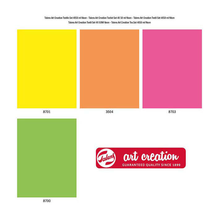 Afbeelding laden in galerijviewer, Talens art creation textielverf neon 4x50ml
