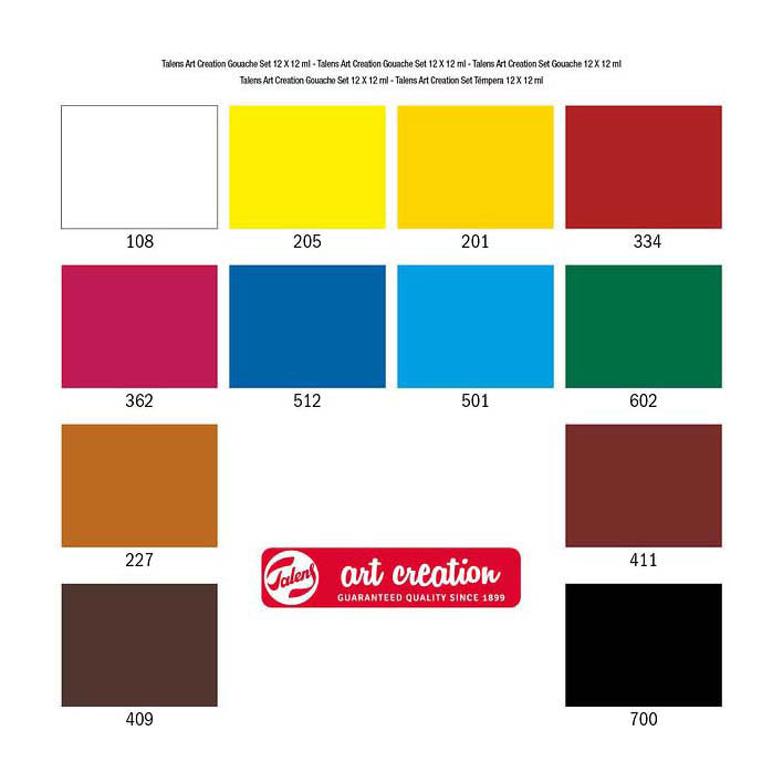 Afbeelding laden in galerijviewer, Talens art creation gouache set 12x12ml
