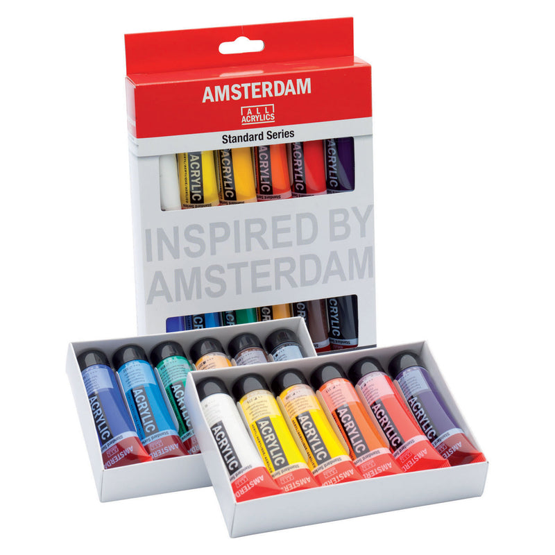 Afbeelding laden in galerijviewer, Amsterdam standard series acrylverf algemene selectie set | 12 × 20 ml
