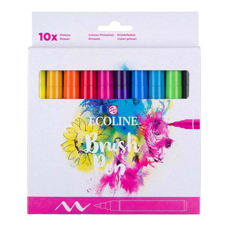 Afbeelding laden in galerijviewer, Talens ecoline brush pen, 10st.
