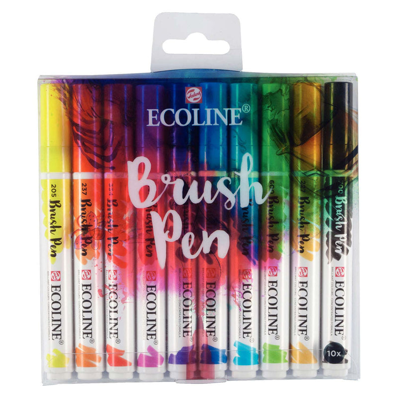 Afbeelding laden in galerijviewer, Talens Ecoline Brush Pen, 10st.
