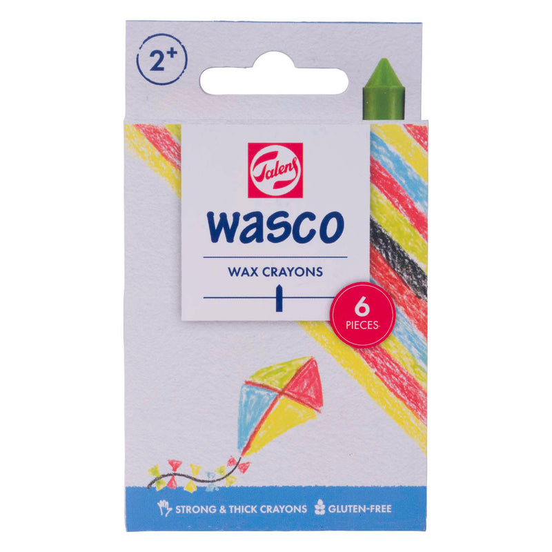 Afbeelding laden in galerijviewer, Talens wasco waskrijt set - 6 kleuren
