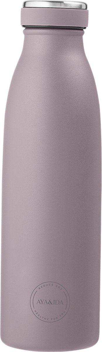 Aya ida - drinking bottle - thermosfles - waterfles - 500ml - lavender