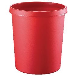 Prullenbak helit 18 liter rood