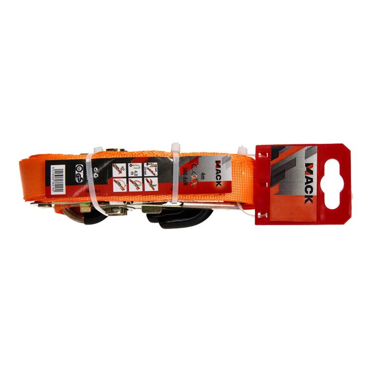 Afbeelding laden in galerijviewer, Mack 1023390 - spangordel 2d,ratelspanner, s-haken,25mm-4m max500kg | 2 stuks
