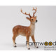 Farmwood animals tuinbeeld rendier 13x7x17 cm