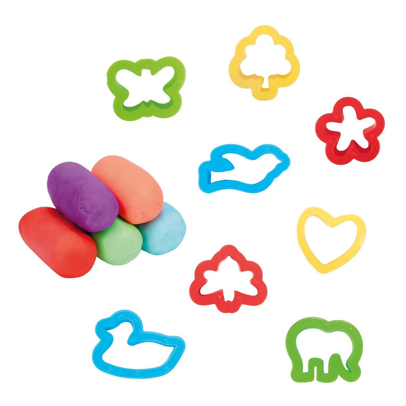 Afbeelding laden in galerijviewer, Toi-toys sculptidough set 12x klei 40gr + 8x mal in koffer
