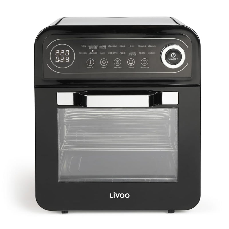Afbeelding laden in galerijviewer, Livoo airfryer oven 1600 w 12 l zwart
