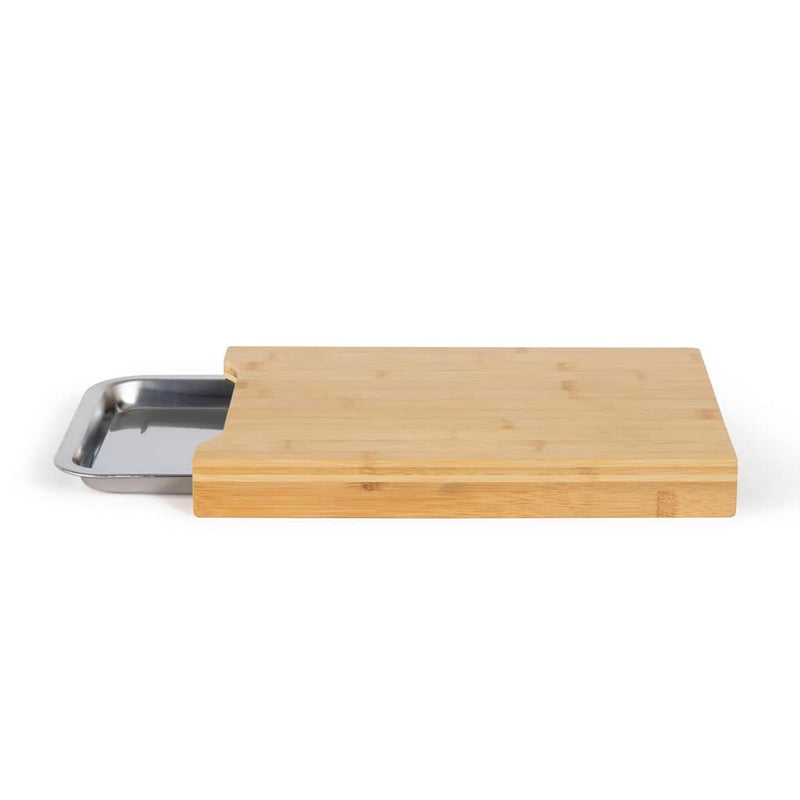 Afbeelding laden in galerijviewer, Livoo Livoo Snijplank met opberglade hout beige
