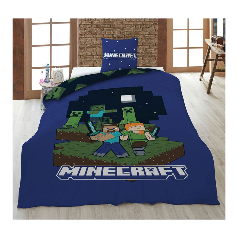 Afbeelding laden in galerijviewer, Minecraft dekbedovertrek 140x200cm
