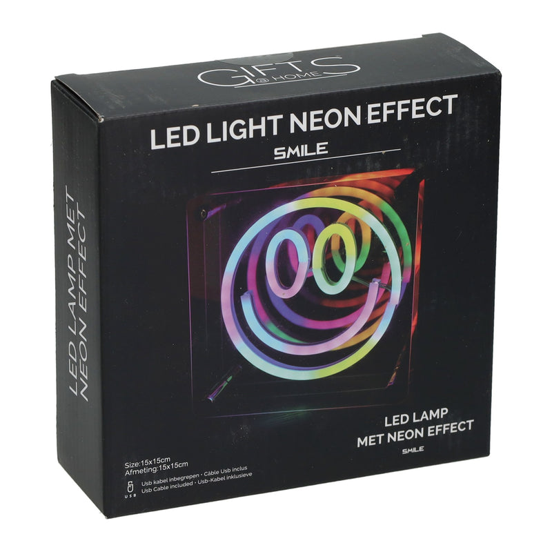 Afbeelding laden in galerijviewer, Led neon lamp happy face 15x15 cm
