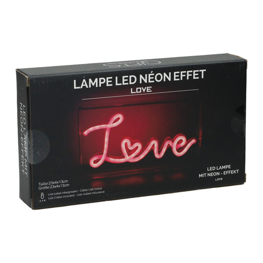 Led neon lamp box love 23x4x13 cm