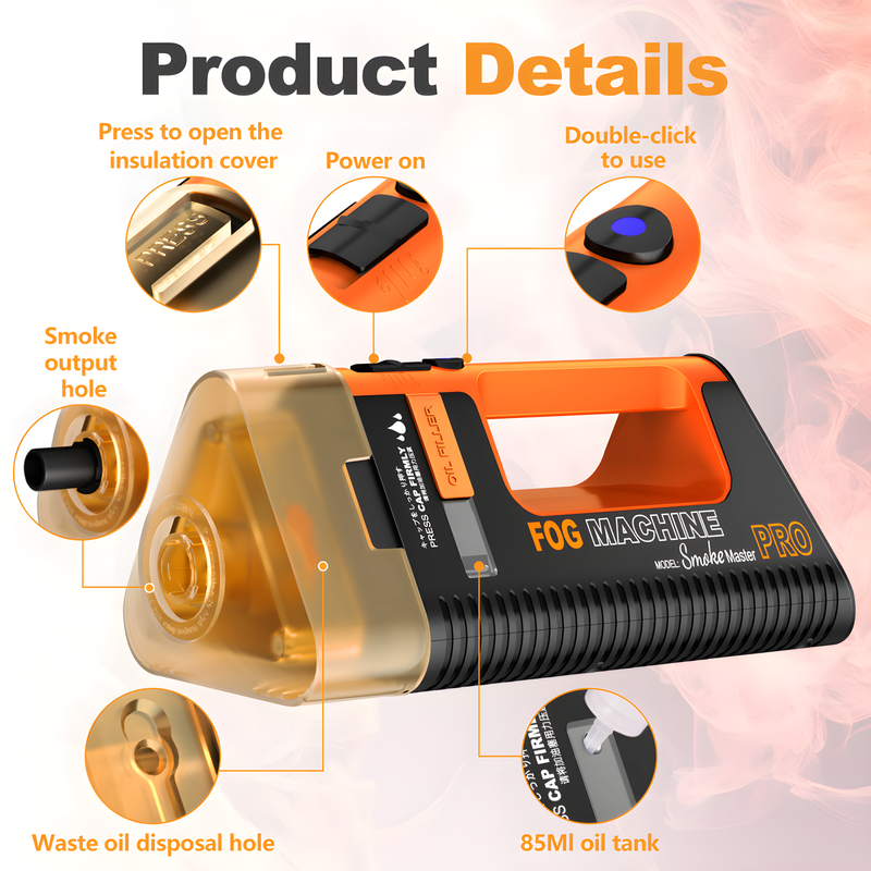 Afbeelding laden in galerijviewer, Lensgo handheld rookmachine smoke master pro
