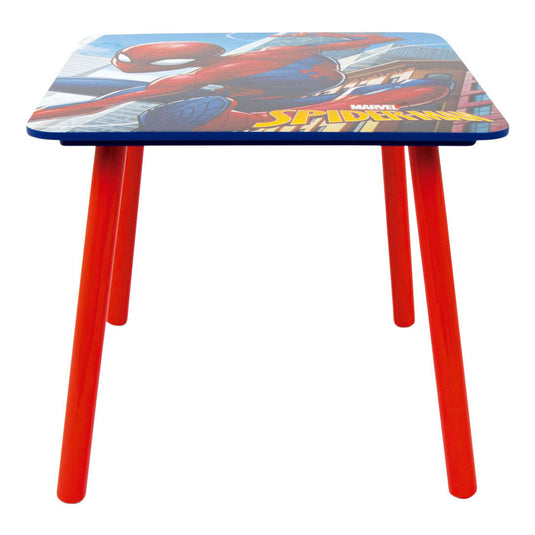 Set houten tafel met twee stoelen spiderman