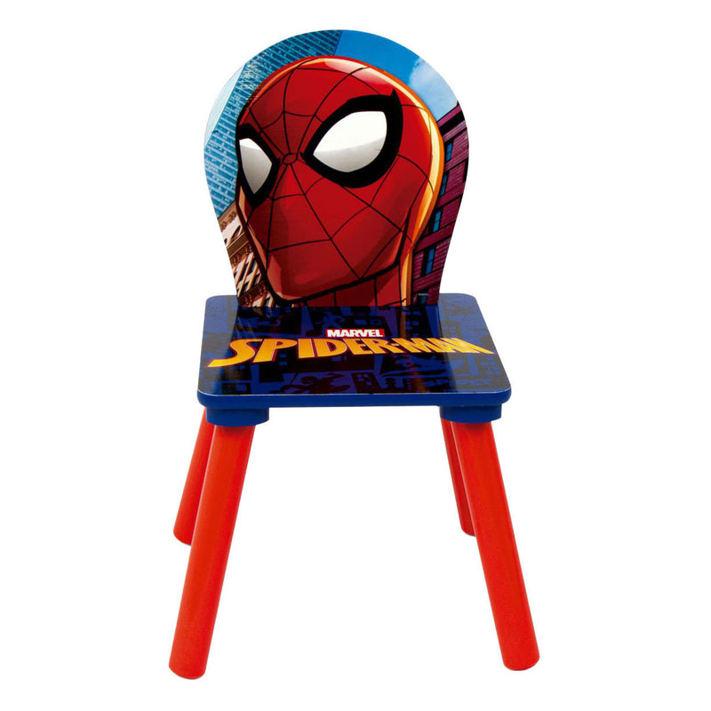 Afbeelding laden in galerijviewer, Set houten tafel met twee stoelen spiderman

