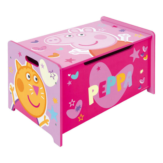 Peppa pig houten speelgoedkist