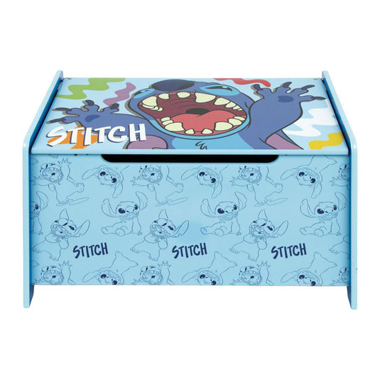 Houten speelgoedkist stitch