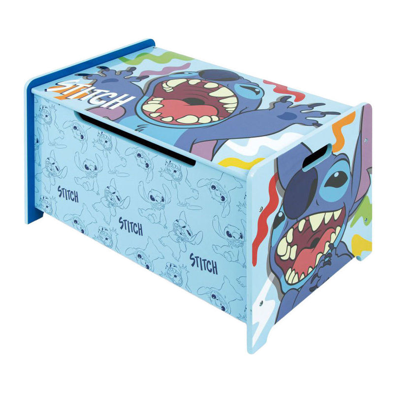 Afbeelding laden in galerijviewer, Houten speelgoedkist stitch
