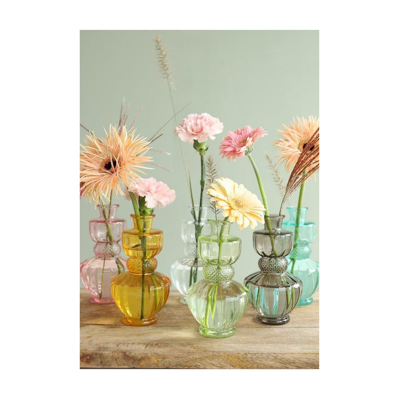 Afbeelding laden in galerijviewer, Ideas 4 seasons bellagio vaas glas ø8,5xh15cm licht roze
