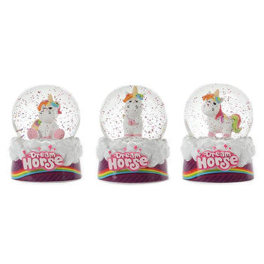 Toi-toys toi toys dream horse sneeuwbol eenhoorn ø6,5xh9cm