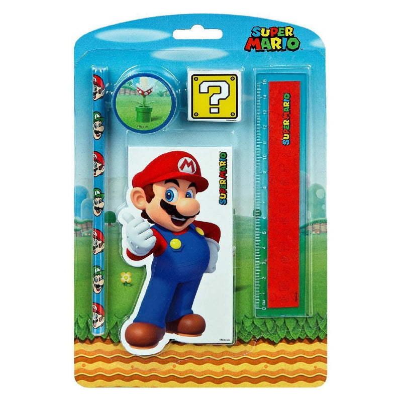 Afbeelding laden in galerijviewer, Kids licensing super mario stationery set, 5dlg.
