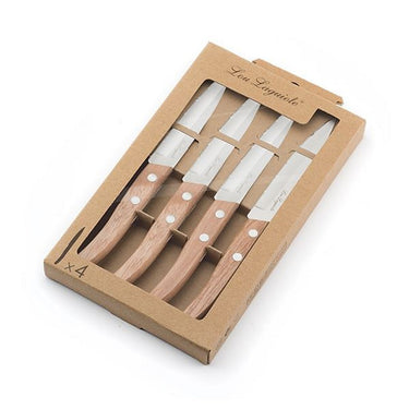 Lou laguiole - tradition forest - 4 delige set steakmes set