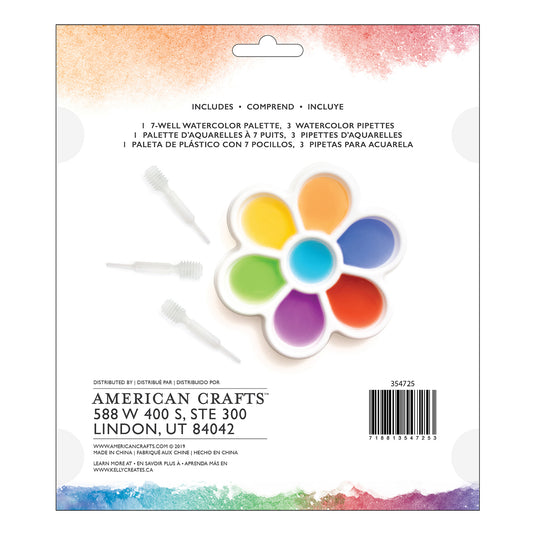 American crafts • watercolour palette with pipettes