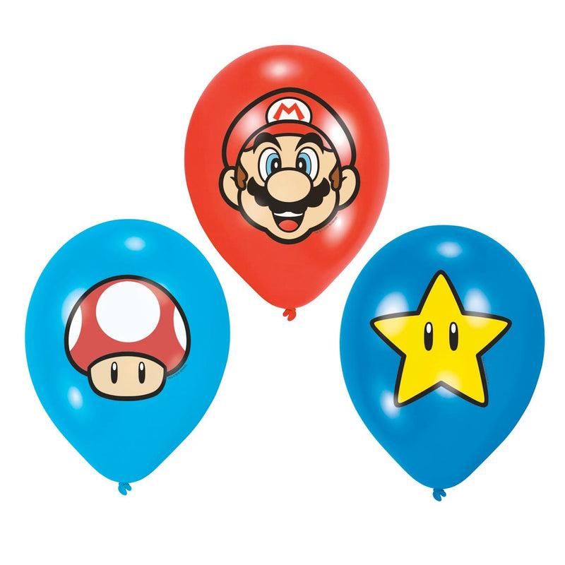 Afbeelding laden in galerijviewer, Super mario Super Mario Latex Ballonnen, 6st.
