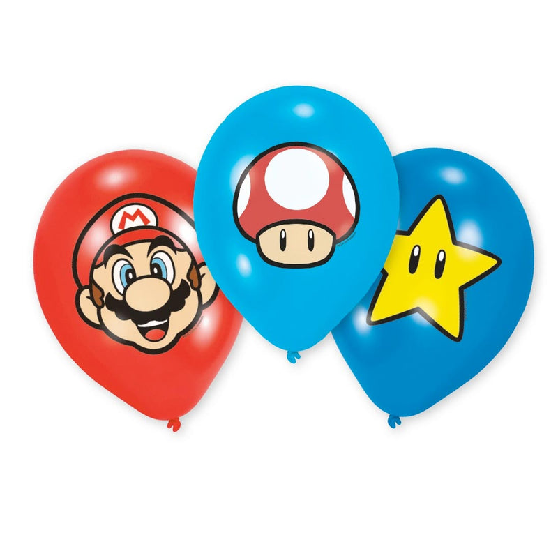 Afbeelding laden in galerijviewer, Super mario Super Mario Latex Ballonnen, 6st.
