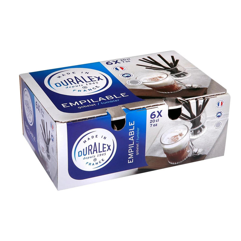Afbeelding laden in galerijviewer, Duralex drinkglas empilable 20cl hardglas doos a 6 stuks
