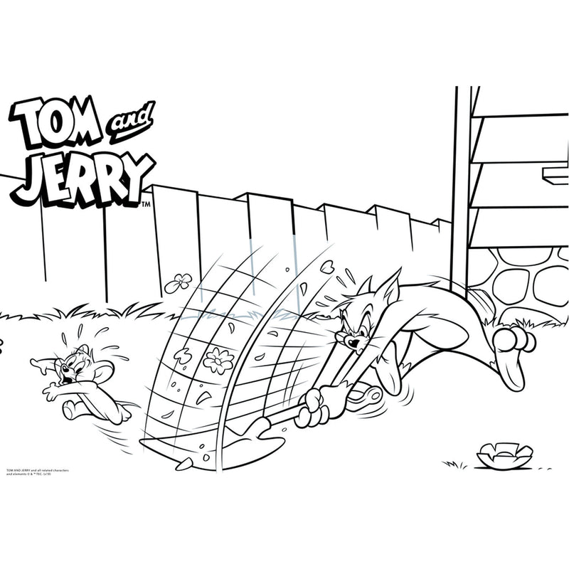Afbeelding laden in galerijviewer, Tom Jerry Kleurplaten met Stencil en Stickervel
