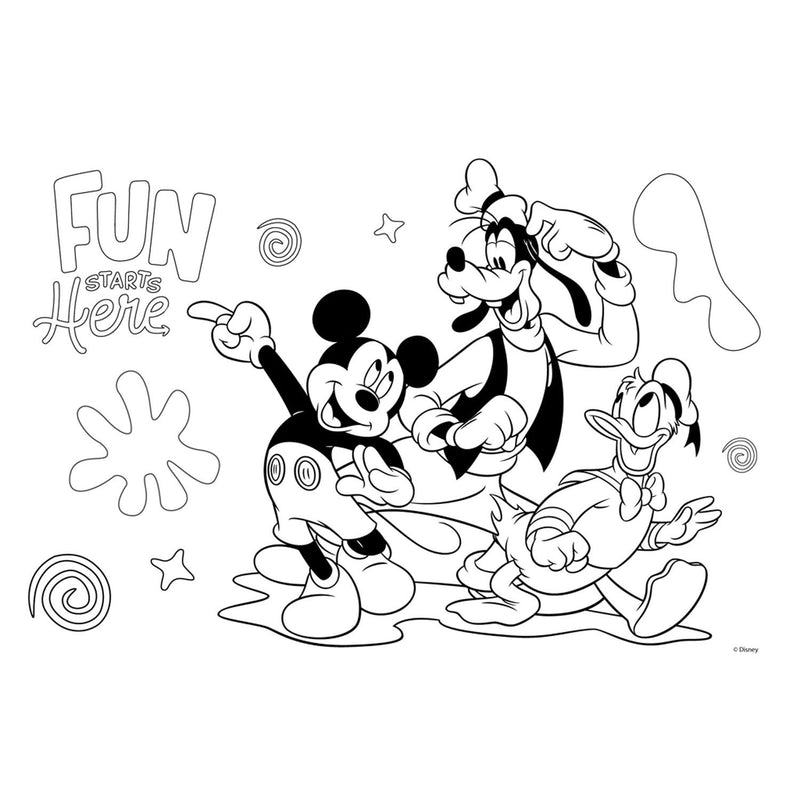 Afbeelding laden in galerijviewer, Mickey mouse Mickey Mouse Kleurplaten met Stencil en Stickervel
