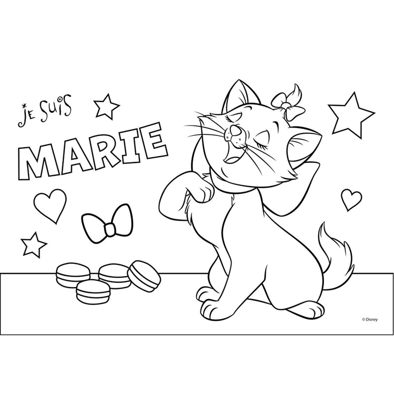 Afbeelding laden in galerijviewer, Marie Cat Kleurplaten met Stencil en Stickervel
