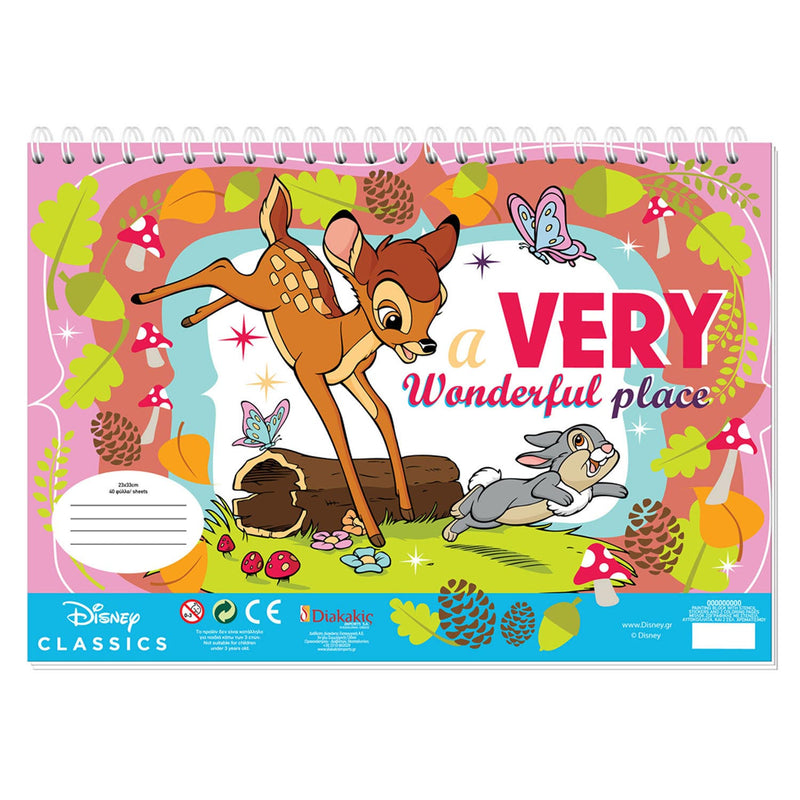 Afbeelding laden in galerijviewer, Disney bambi kleurplaten met stencil en stickervel
