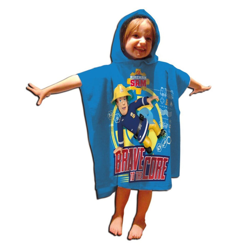 Afbeelding laden in galerijviewer, Brandweerman sam Handdoek Poncho, 60x120cm
