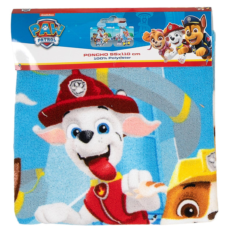 Afbeelding laden in galerijviewer, Paw patrol poncho 100% polyester 55x110cm

