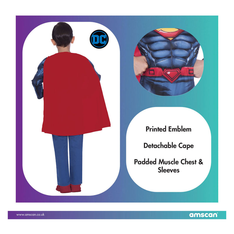 Afbeelding laden in galerijviewer, Kinderkostuum Superman Classic, 6-8 jaar

