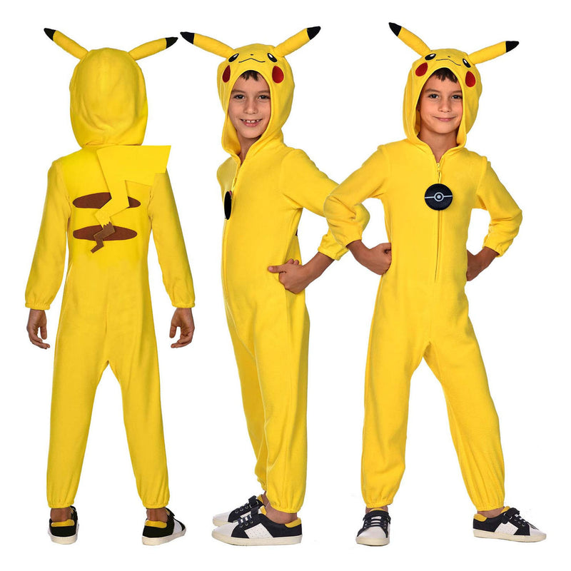 Afbeelding laden in galerijviewer, Pokémon kinderkostuum pokemon pikachu onesie, 8-10 jaar
