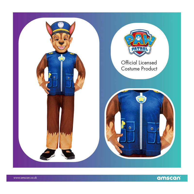 Afbeelding laden in galerijviewer, Paw patrol kinderkostuum chase, 3-4 jaar
