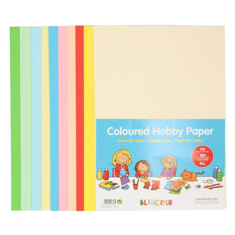 Afbeelding laden in galerijviewer, Hobbypapier gekleurd a4, 80grams, 100vellen
