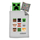 Dekbedovertrek minecraft microfiber, 140x200cm