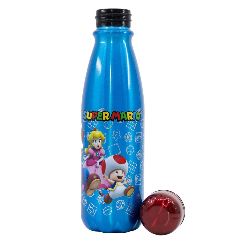Afbeelding laden in galerijviewer, Stor drinkfles aluminium super mario, 600ml

