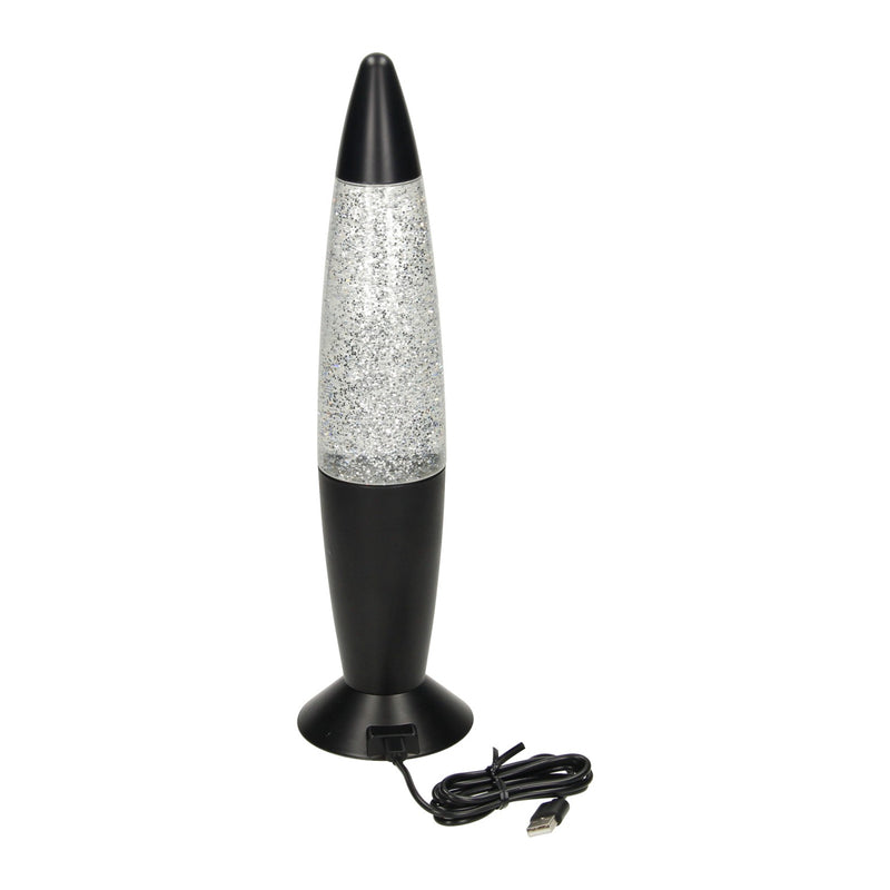Afbeelding laden in galerijviewer, Glitter led lamp kleurveranderend, 34cm
