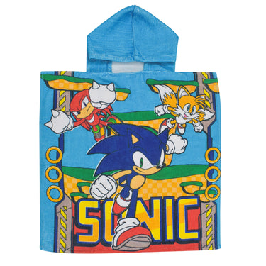 Sonic handdoek poncho katoen, 55x110cm