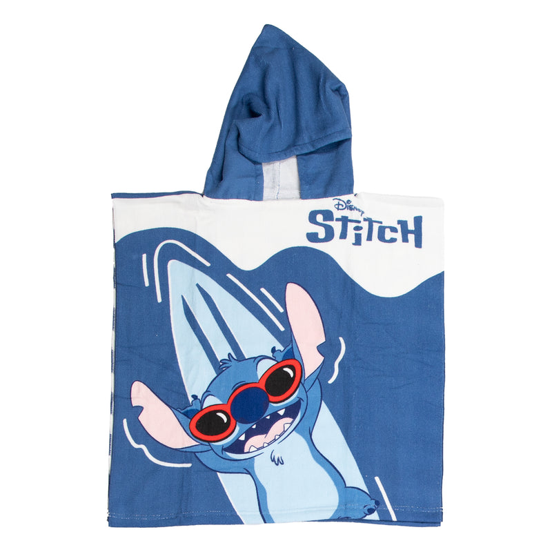 Afbeelding laden in galerijviewer, Puch handdoek poncho stitch blauw wit 55x110cm
