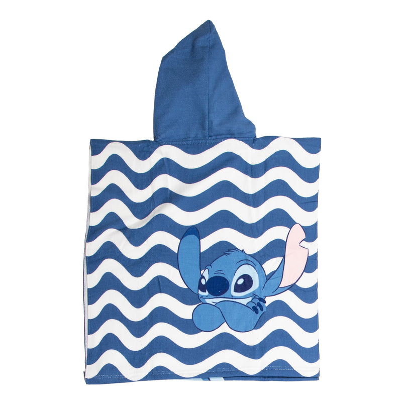 Afbeelding laden in galerijviewer, Puch handdoek poncho stitch blauw wit 55x110cm
